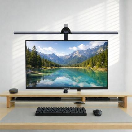 Brilagi - Lampe de bureau VARIO LED RGBTW tactile et dimmable à pince LED/18W/230V 3000-6500K IRC 96 noir