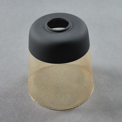 BRILAGI - Lampe de table WOOD GLASS 1xE27/40W/230V marron/noir/beige fumé