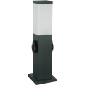 Brilagi - Lampe d'extérieur avec 2 prises SCHUKO, 1xE27/15W/230V, 40 cm, IP44, anthracite