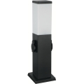 Brilagi - Lampe d'extérieur avec 2 prises SCHUKO 1xE27/15W/230V 40 cm IP44 noire