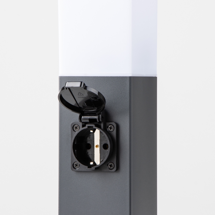 Brilagi - Lampe d'extérieur avec 2 prises SCHUKO NOVA 1xE27/15W/230V 40 cm IP44 anthracite