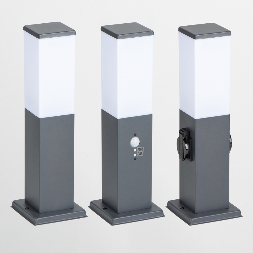 Brilagi - Lampe d'extérieur avec 2 prises SCHUKO NOVA 1xE27/15W/230V 40 cm IP44 anthracite