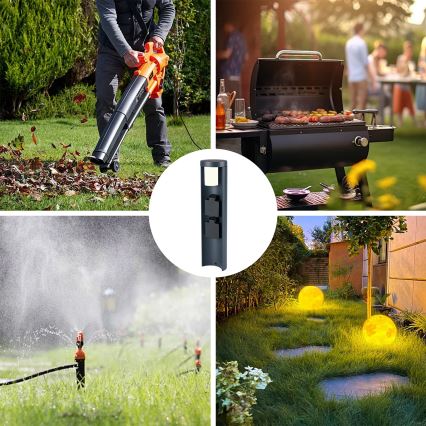 Brilagi - Lampe d'extérieur avec 2 prises SCHUKO PILLAR 1xG9/11W/230V IP44 anthracite