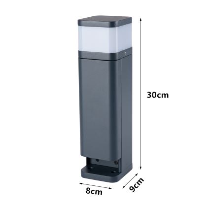 Brilagi - Lampe d'extérieur PILLAR avec 2 prises SCHUKO 1xG9/11W/230V IP44 anthracite