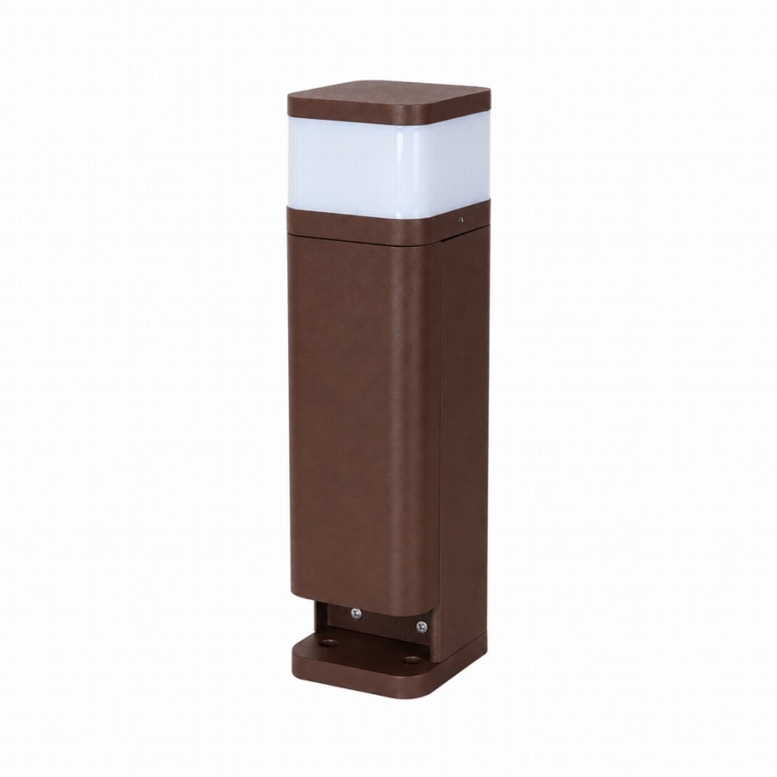 BRILAGI - Lampe d'extérieur avec 2 prises SCHUKO PILLAR 1xG9/11W/230V IP44 brune