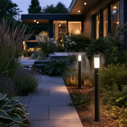 BRILAGI - Lampe d'extérieur avec détecteur de mouvement ELIA 1xE27/20W/230V IP44 100 cm anthracite