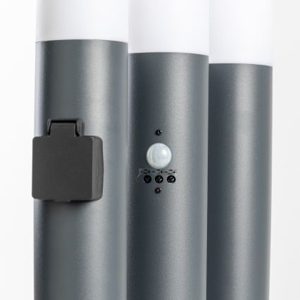 BRILAGI - Lampe d'extérieur avec détecteur de mouvement ELIA 1xE27/20W/230V IP44 100 cm anthracite