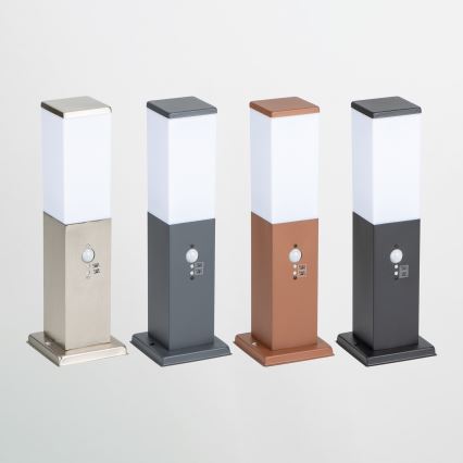 Brilagi - Lampe d'extérieur avec détecteur NOVA 1xE27/15W/230V 40 cm IP44 chrome mat