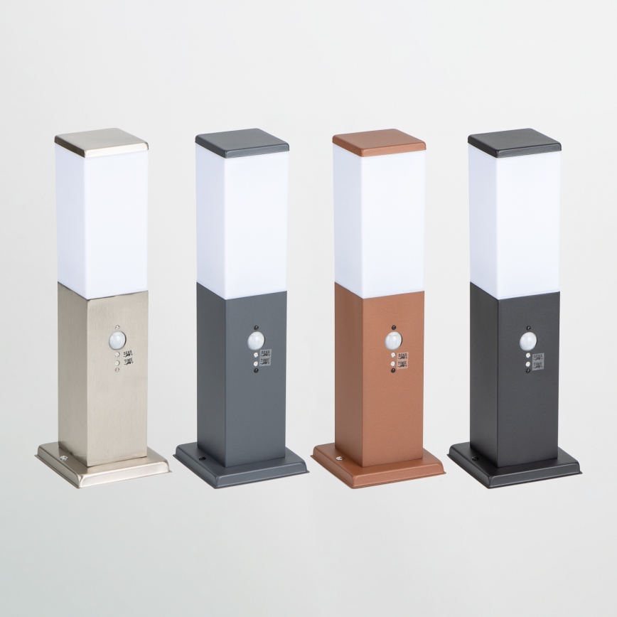 Brilagi - Lampe d'extérieur avec détecteur NOVA 1xE27/15W/230V 40 cm IP44 chrome mat