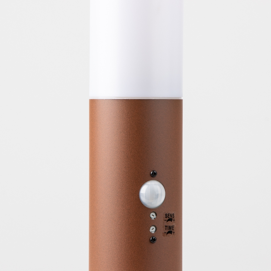 Brilagi - Lampe d'extérieur avec détecteur NOVA 1xE27/15W/230V 40 cm IP44 marron