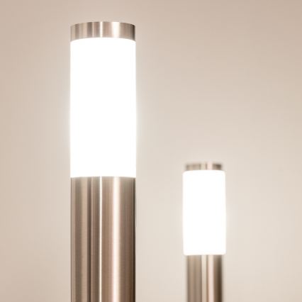 BRILAGI - Lampe d'extérieur avec prise ELIA 1xE27/20W/230V IP44 50 cm chrome mat