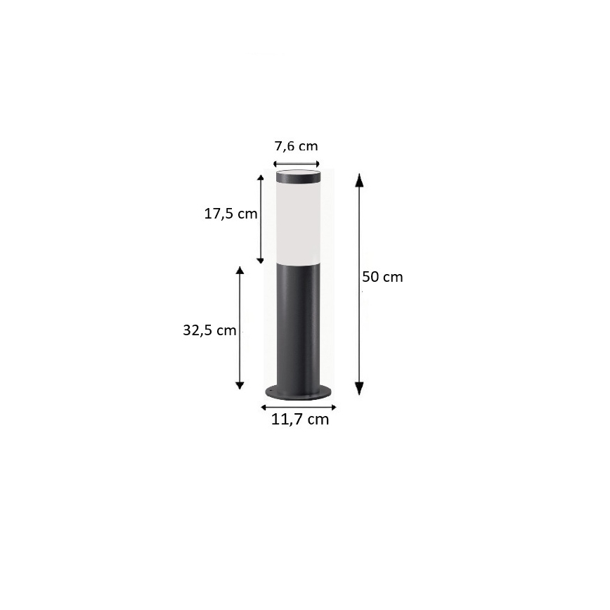 BRILAGI - Lampe d'extérieur ELIA 1xE27/20W/230V IP44 50 cm anthracite