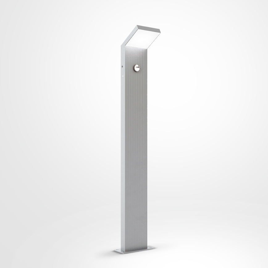 Brilagi - Lampe d'extérieur LED avec capteur RIANO LED/8W/230V argentée IP65