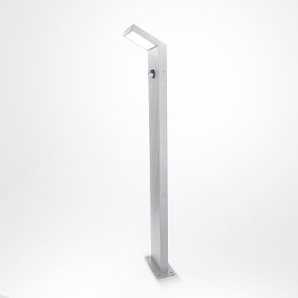 Brilagi - Lampe d'extérieur LED avec capteur RIANO LED/8W/230V argentée IP65