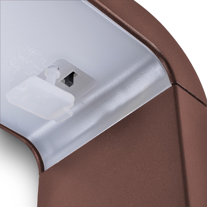 Brilagi - Lampe d'extérieur LED BARI LED/7W/230V 3000/4000/6000K marron IP54 50 cm