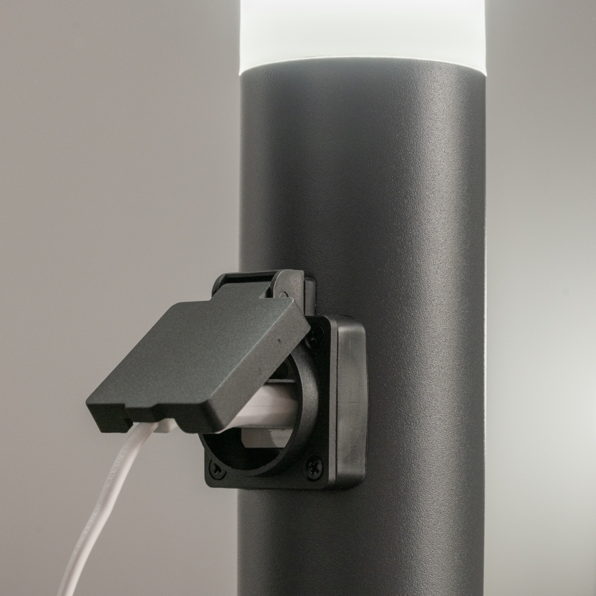 BRILAGI - Lampe d'extérieur LED avec prise ELIA 1xE27/7W/230V 4000K IP44 50 cm anthracite