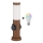 Brilagi - Lampe d'extérieur LED RGBW dimmable avec 2 prises, 1xE27/9W/230V, 2700–6500 K, IP44, 40 cm, marron