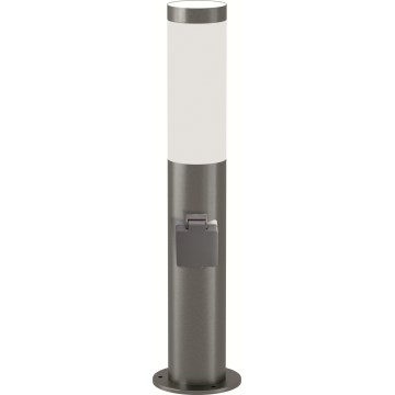 Brilagi - Lampe d'extérieur LED RGBW dimmable avec prise ELIA 1xE27/6,5W/230V 2700-6500K IP44 Wi-Fi 50 cm chrome mat