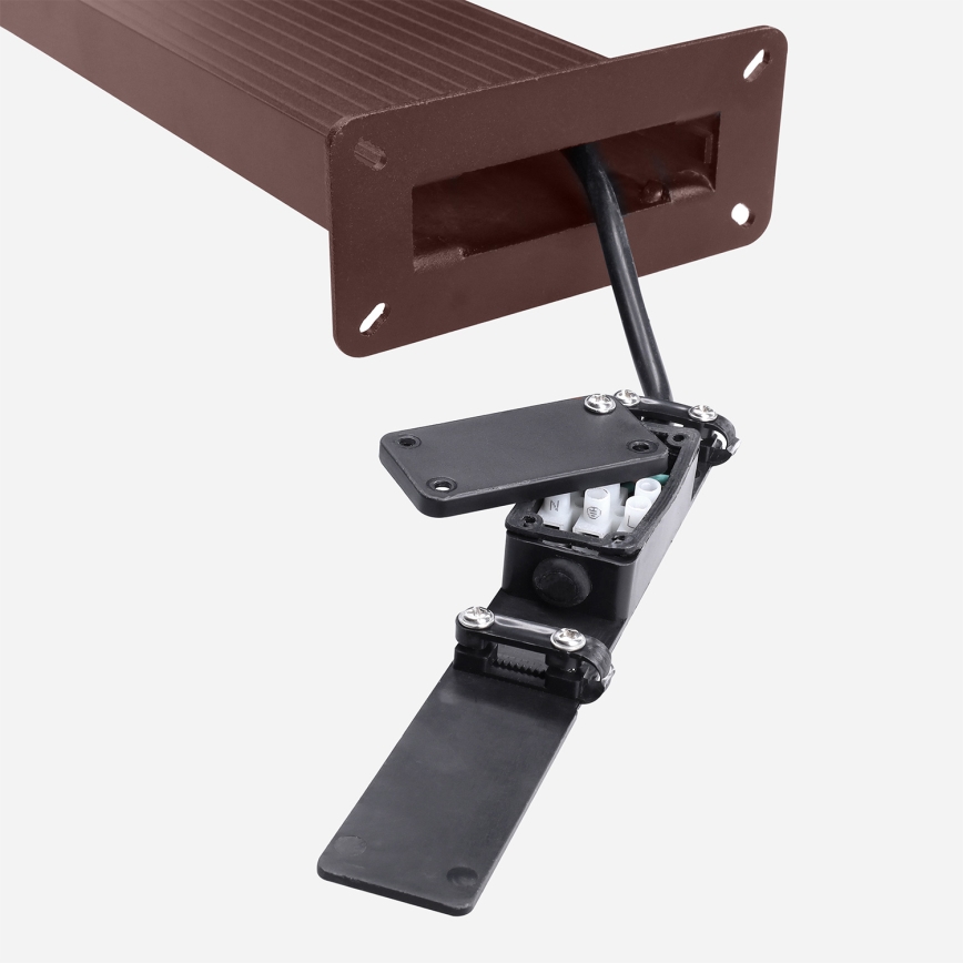 Brilagi - Lampe d'extérieur LED RIANO avec détecteur de mouvement LED/8W/230V marron IP65 80 cm