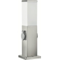 Brilagi - Lampe d'extérieur pratique avec 2 prises SCHUKO 1xE27/15W/230V 40 cm IP44 chrome mat