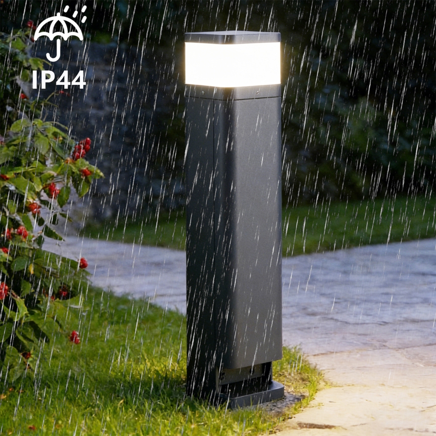 Brilagi - Lampe d'extérieur PILLAR avec 2 prises SCHUKO, 1xG9/11W/230V, IP44, anthracite