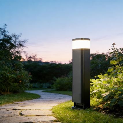 Brilagi - Lampe d'extérieur PILLAR avec 2 prises SCHUKO, 1xG9/11W/230V, IP44, anthracite