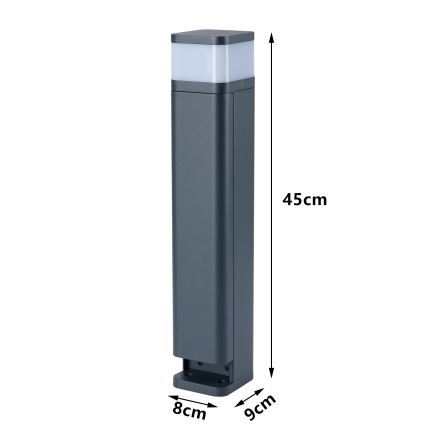 Brilagi - Lampe d'extérieur PILLAR avec 2 prises SCHUKO, 1xG9/11W/230V, IP44, anthracite
