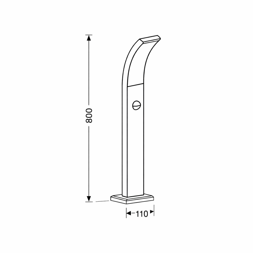 Brilagi - Lampe extérieure avec détecteur ARCELO LED/9W/230V 50 cm IP44