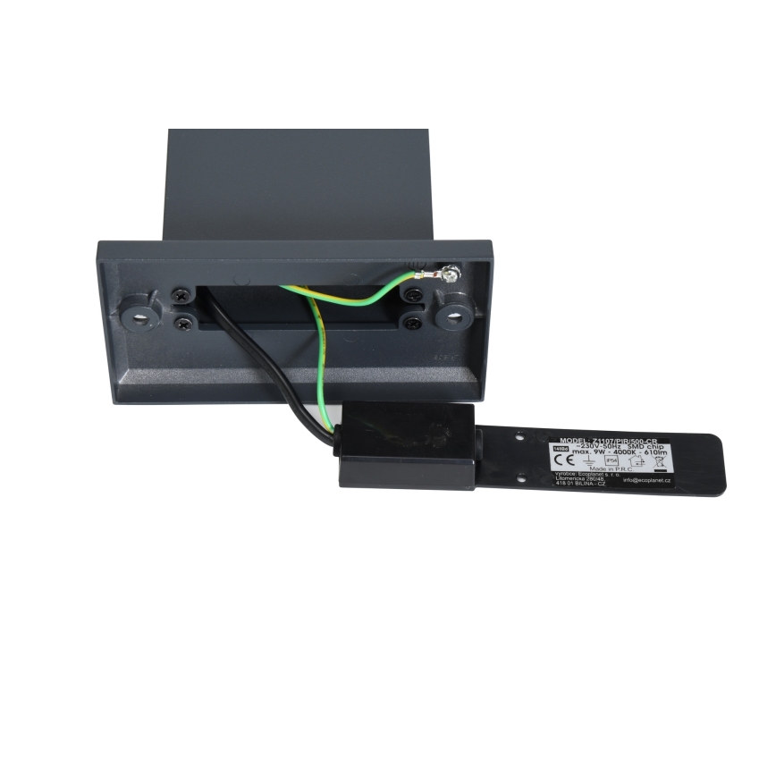 Brilagi - Lampe extérieure avec détecteur ARCELO LED/9W/230V 50 cm IP54