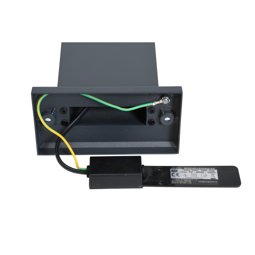 Brilagi - Lampe extérieure avec détecteur ARCELO LED/9W/230V 80 cm IP54