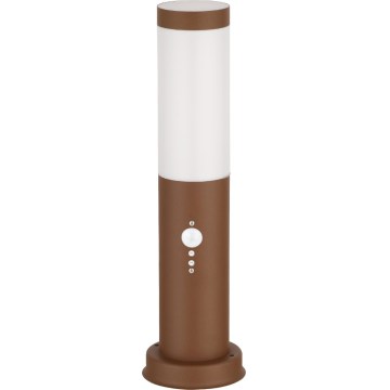 Brilagi - Lampe extérieure avec détecteur de mouvement 1xE27/15W/230V 40 cm IP44 marron