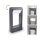 Brilagi - Lampe extérieure CROTONE LED/7W/230V anthracite IP54 30 cm