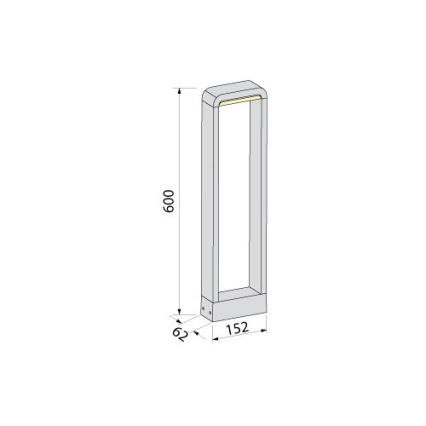 BRILAGI - Lampe extérieure LED BARI LED/10W/230V 4000K IP65 60 cm anthracite