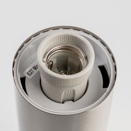 BRILAGI - Lampe LED d'extérieur avec prise ELIA 1xE27/7W/230V 4000K IP44 50 cm chrome mat