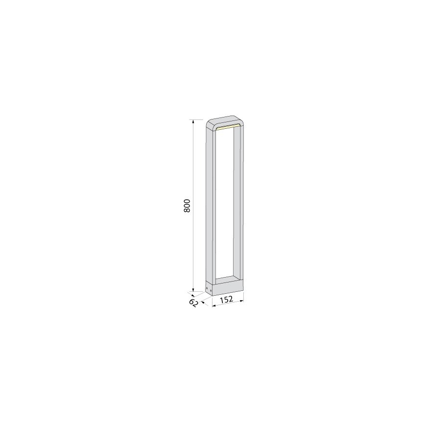 BRILAGI - Lampe LED d'extérieur BARI LED/10W/230V 4000K IP65 80 cm anthracite