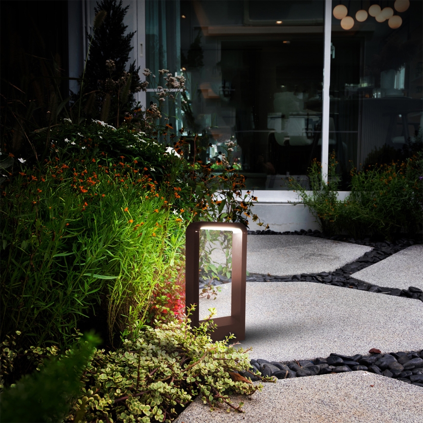 Brilagi - Lampe LED d'extérieur BARI LED/7W/230V 3000/4000/6000K marron IP54 30 cm