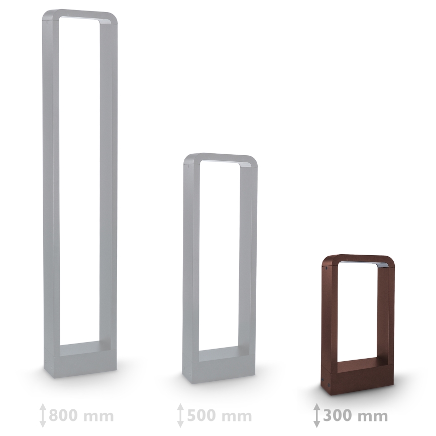 Brilagi - Lampe LED d'extérieur BARI LED/7W/230V 3000/4000/6000K marron IP54 30 cm