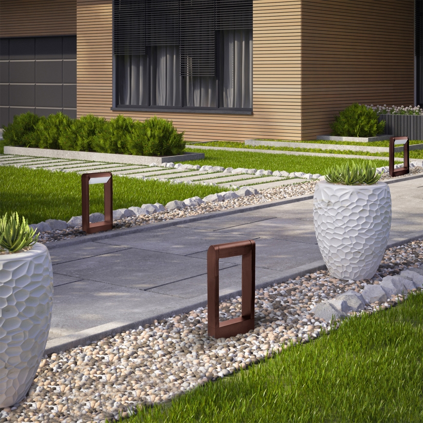 Brilagi - Lampe LED d'extérieur CROTONE LED/7W/230V marron IP54 30 cm