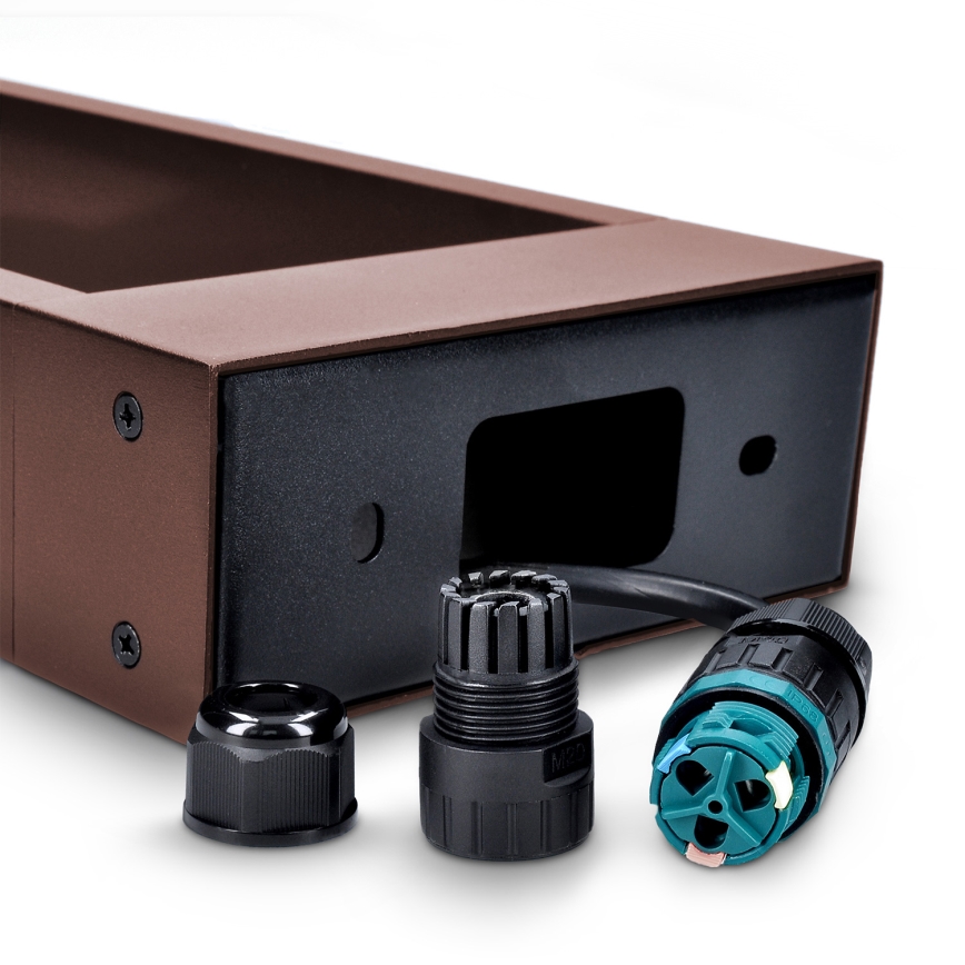 Brilagi - Lampe LED d'extérieur CROTONE LED/7W/230V marron IP54 30 cm