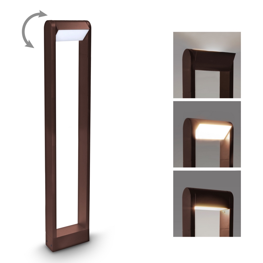 Brilagi - lampe LED d'extérieur CROTONE LED/7W/230V marron IP54 80 cm