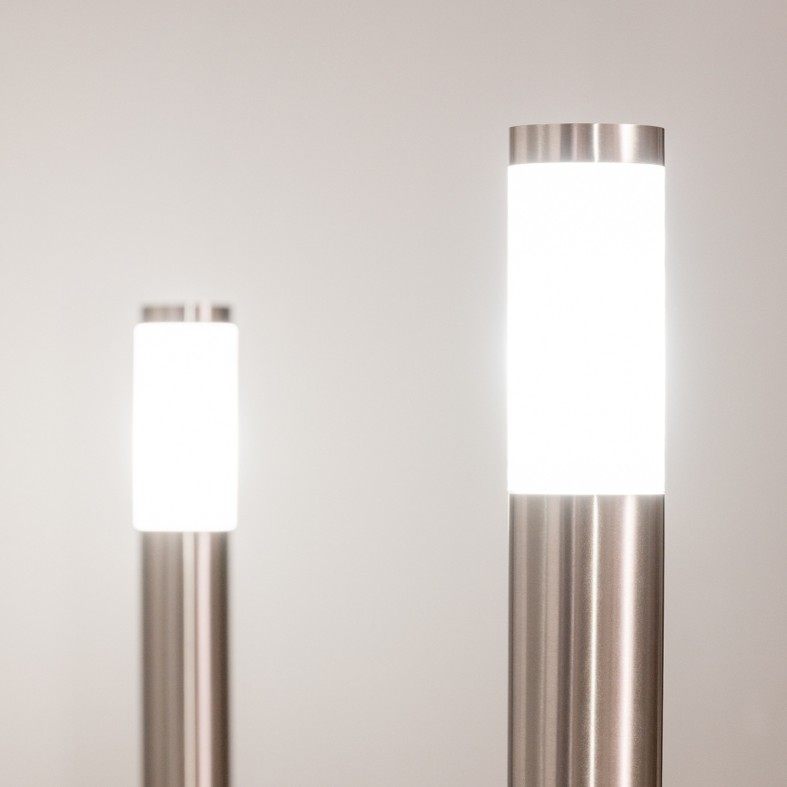 BRILAGI - Lampe LED d'extérieur ELIA 1xE27/7W/230V 4000K IP44 100 cm chrome mat