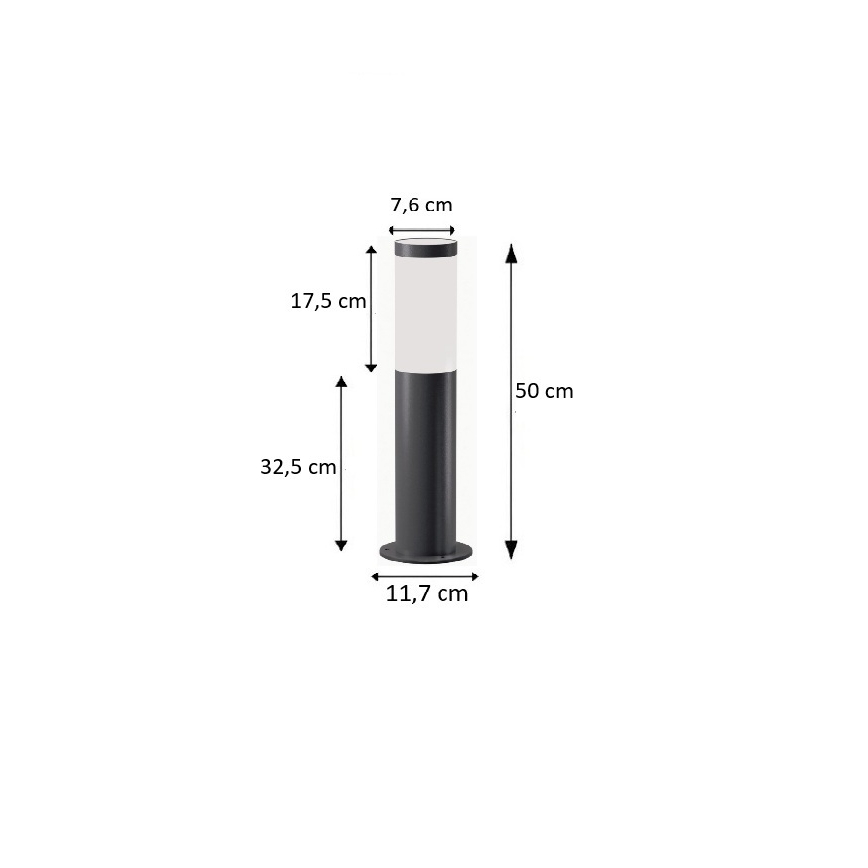 BRILAGI - Lampe LED d'extérieur ELIA 1xE27/7W/230V 4000K IP44 50 cm anthracite