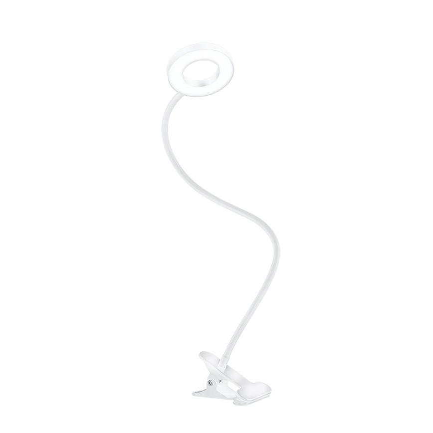 Brilagi - Lampe LED dimmable à clip ORBELA LED/8W/5V 3000/4000/5000K blanche