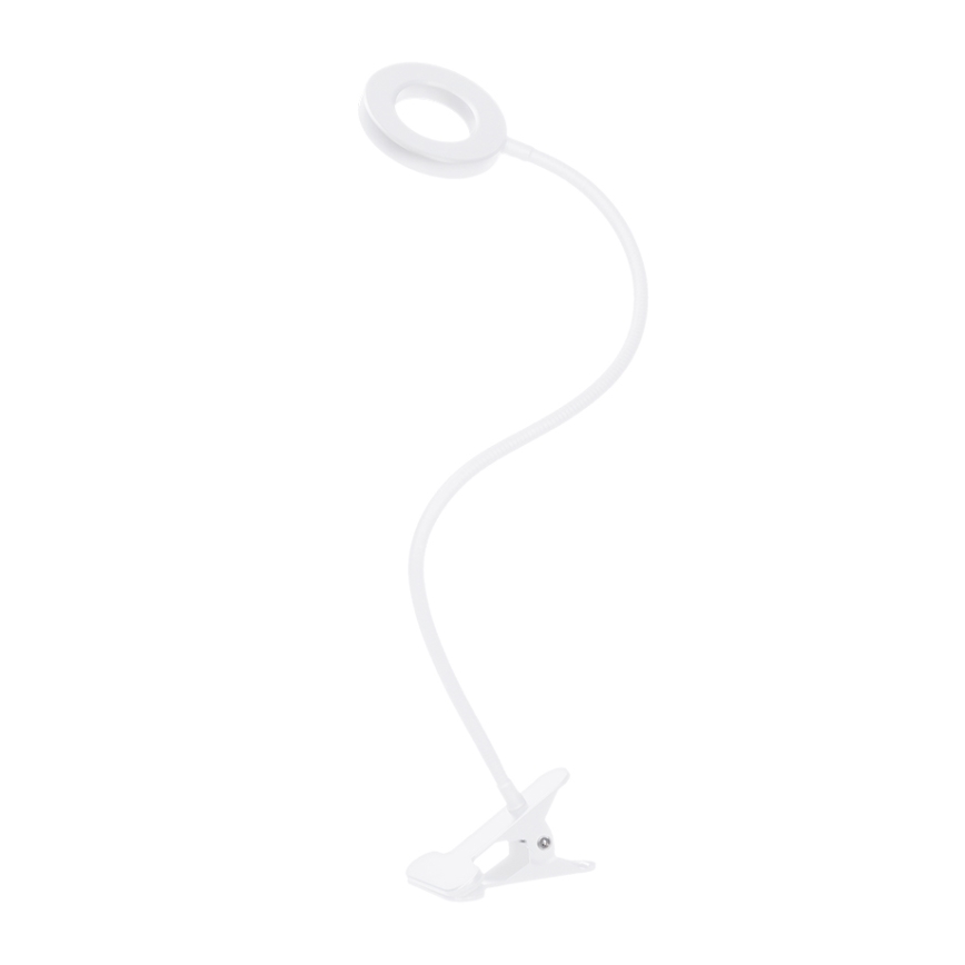 Brilagi - Lampe LED dimmable à clip ORBELA LED/8W/5V 3000/4000/5000K blanche