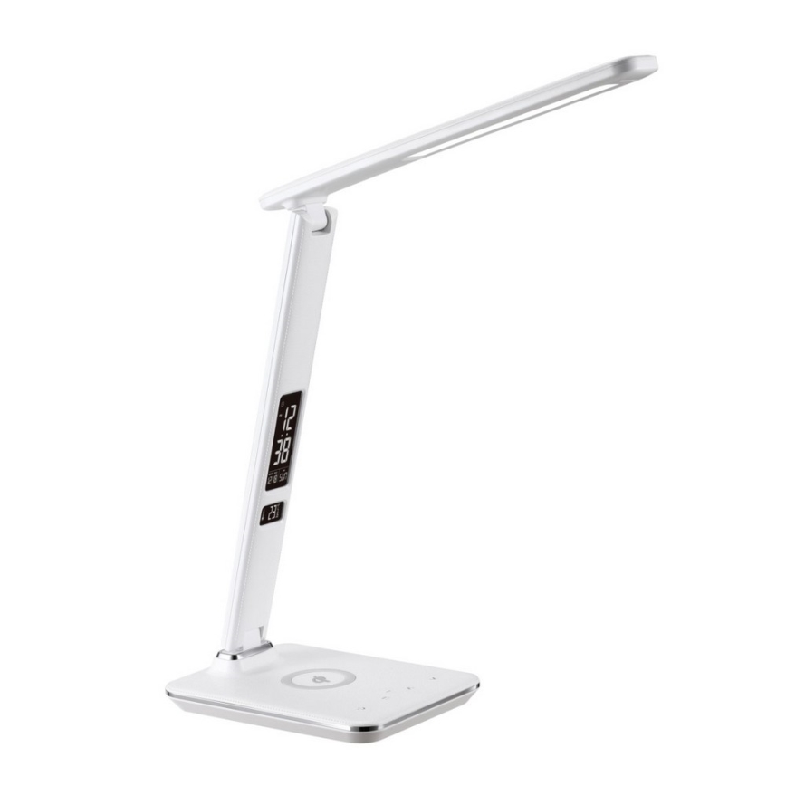 Brilagi - Lampe de table LED dimmable avec chargeur sans fil Qi et port USB REGINA LED/8,5W/230V blanche