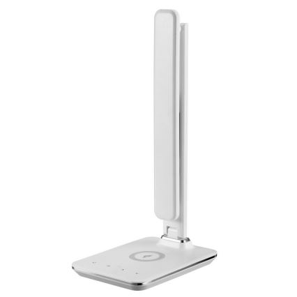 Brilagi - Lampe de table LED dimmable avec chargeur sans fil Qi et port USB REGINA LED/8,5W/230V blanche