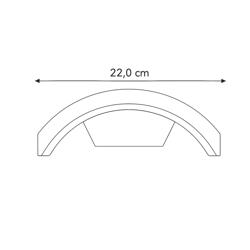 Brilagi - Lampe extérieure LED avec capteur ARCELO LED/9W/230V 50 cm IP54