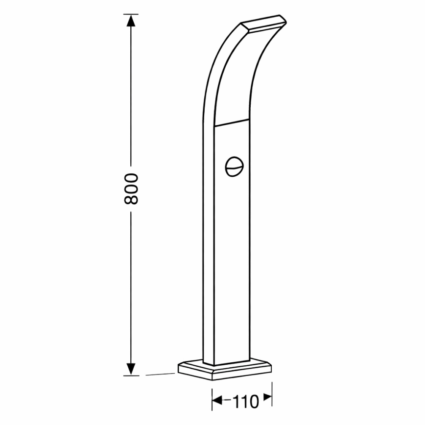 Brilagi - Lampe extérieure LED avec détecteur ARCELO LED/9W/230V 80 cm IP44