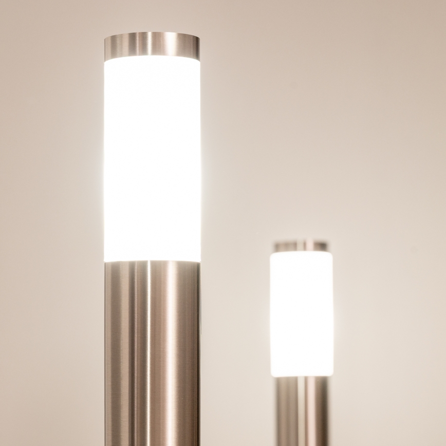 BRILAGI - Lampe d'extérieur LED ELIA 1xE27/7W/230V 4000K IP44 50 cm chrome mat