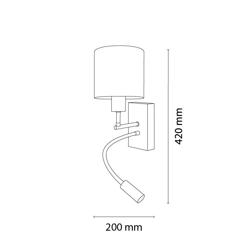 Brilagi - LED Lampe murale flexible pour enfants BOBO WOOD 1xE27/25W/230V + LED/3W chêne/noir/blanc/motifs animaux